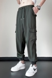 工装裤男秋季束脚速干休闲裤大码休闲机能痞帅运动裤k797p35，男装休闲裤，星座204-6