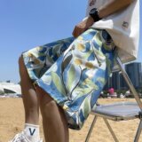 沙滩短裤合集2024夏季男休闲五分裤潮宽松型花裤衩dk5519p20，男装休闲裤，星座204-6