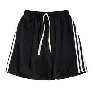 运动短裤男2024夏季韩版侧边拉条休闲宽松阔腿百搭五分裤dk48 p20图片