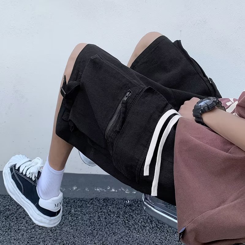 日系户外机能工装短裤男夏季宽松休闲裤直筒五分裤潮dk112p40,男装休闲裤,星座204-6