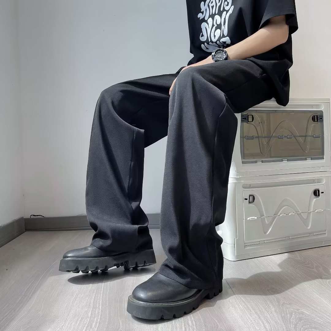 夏季日系纯色速干气质男休闲西裤直筒潮流休闲长裤潮ck465p40，男装西裤，星座204-6