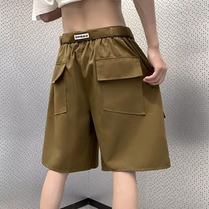 2024夏季时尚潮牌男五分裤宽松工装裤青春流行休闲短裤dk0232 p35图片