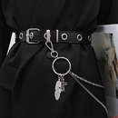 腰带女酷ins链条蝴蝶装 链子配饰jk制服嘻哈饰品皮带 饰朋克腰链 裤