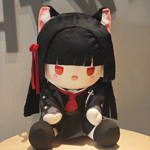 同人周边朽叶千咲棉花娃娃送人礼物坐姿CHISA可爱抱枕约40cm