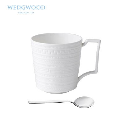 Wedgwood纯色浮雕骨瓷马克杯礼盒