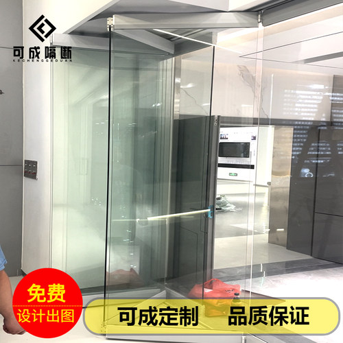 无边框可折叠门吊轨玻璃门