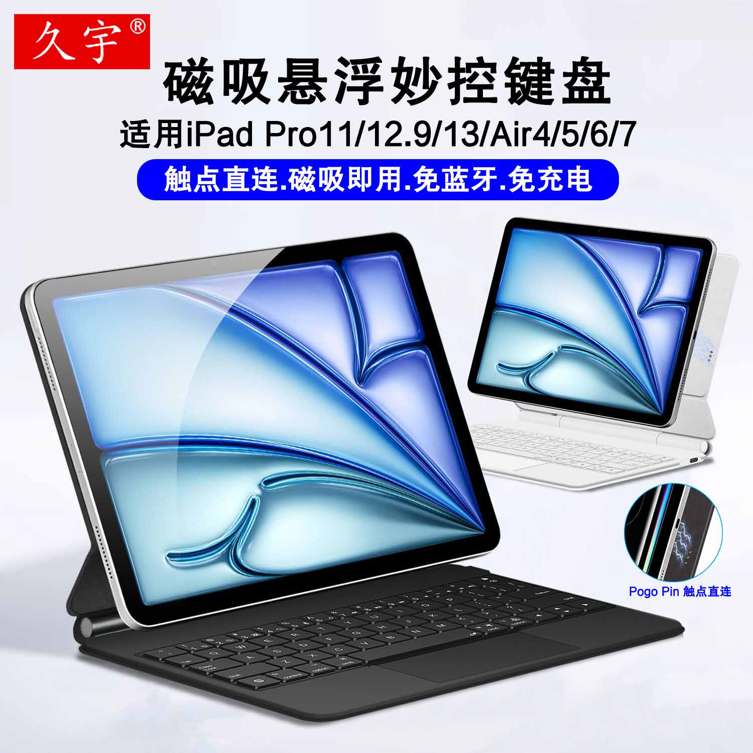 适用iPadPro/Air56触点妙控键盘