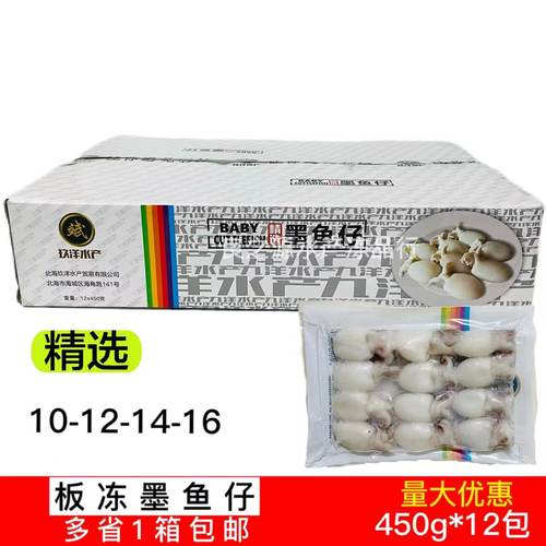 玖洋墨鱼仔小墨鱼目鱼仔冷冻