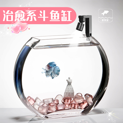 2025新款桌面缸家用迷你金鱼缸