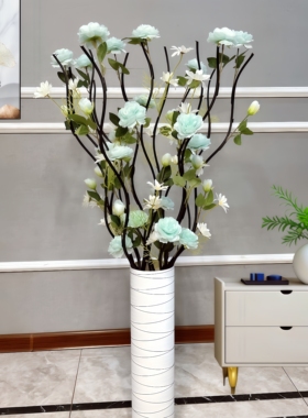 逼真绢布仿真牡丹花手工制作落地大号假花客厅插花家居装饰品摆件