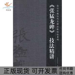 【正版书包邮】张猛龙碑技法精讲故宫珍藏历代名碑法帖技法系列陈津迪|姚建杭紫禁城
