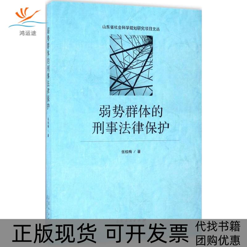 【正版书包邮】弱势群体的刑事法律保护张桂梅 著山东人民出版社