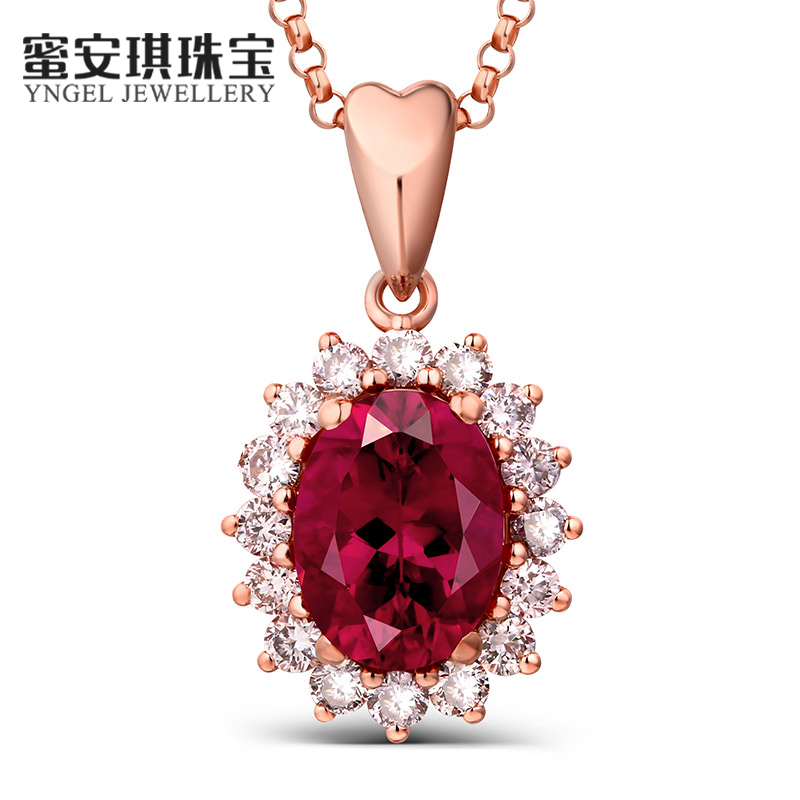 蜜安琪珠宝天然鸽血红鸽血红碧玺