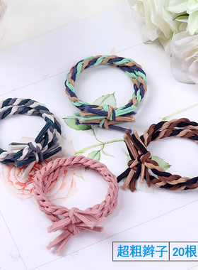 头绳韩国加粗小清新简约个性发圈扎头发橡皮筋发绳森女系成人皮套