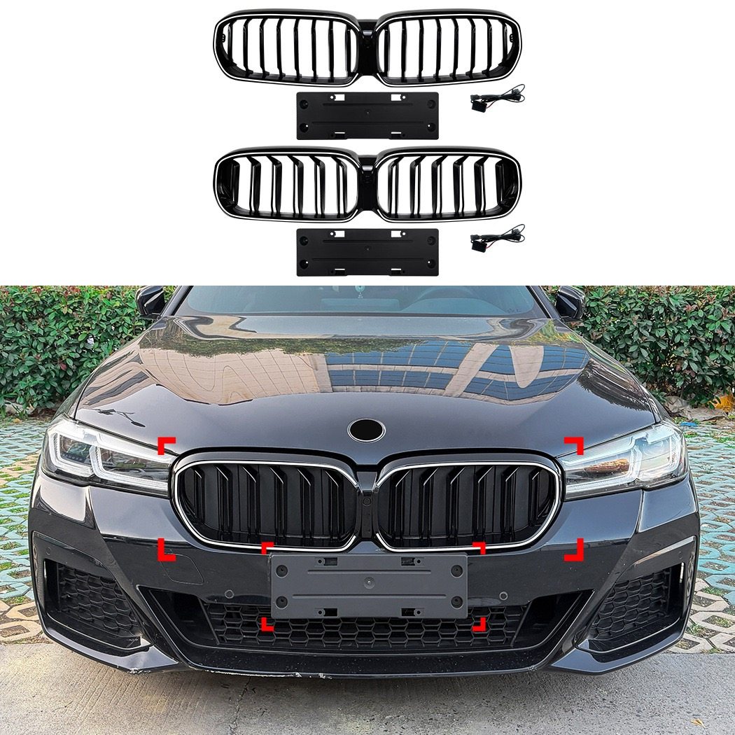 5系汽车中网ABS烤漆碳纤纹