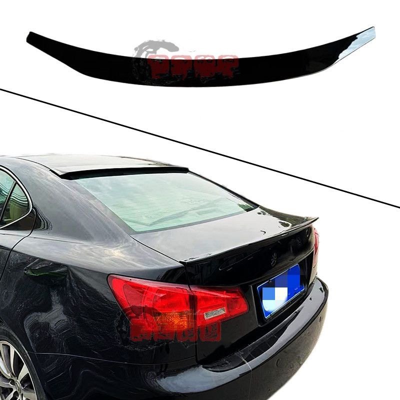 IS尾翼ABS烤漆免打孔碳纤纹