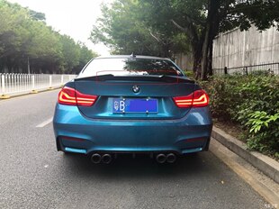 适用宝马4系F32F33F36尾翼四系420i425i428i430i改装刀锋碳纤纹