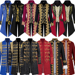 欧式欧洲宫廷贵族王子中世纪复古男士衣服礼服公爵马戏团燕尾服装