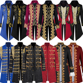 衣服礼服公爵马戏团燕尾服装 欧式 欧洲宫廷贵族王子中世纪复古男士