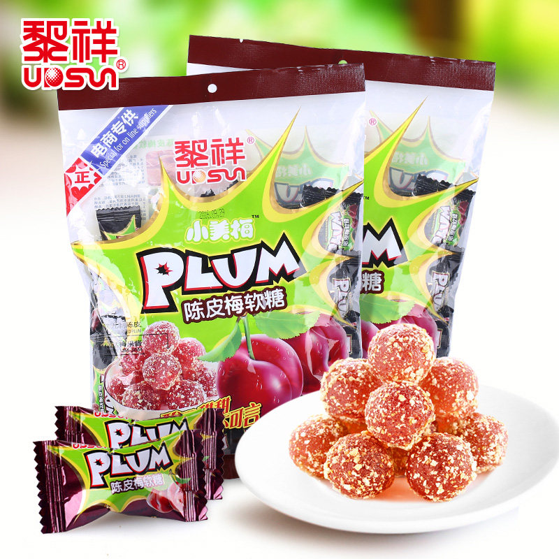 黎祥九制陈皮梅软糖208g*4 陈皮糖话梅软糖休闲零食年货喜糖果在类目 零食/坚果/特产, 糖果零食/果冻/布丁, 糖果中 - 来自Buy2taobao.com提供专业的淘宝代购服务