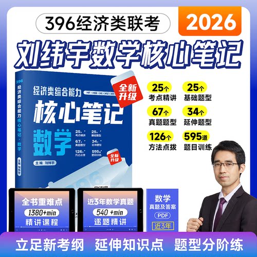 2026经济类联考刘纬宇核心笔记