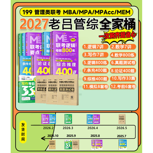 2027管理类联考老吕逻辑要点7讲