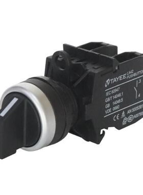 TAYEE上海天逸选择开关二位旋钮LA42X29-10/B二位90度转换开关