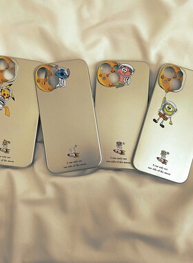 Sonun 电镀宇航员适用苹果16promax手机壳iphone15mini高级14情侣xs可爱13新款xr男7G女8plus保护套12超薄SE3