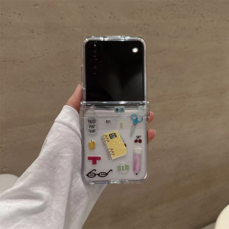 滴胶笔记本折叠屏透明手机壳