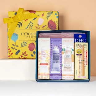 欧舒丹礼盒装乳木果玫瑰伴手礼护手霜30ml唇膏套装情人结婚伴手礼