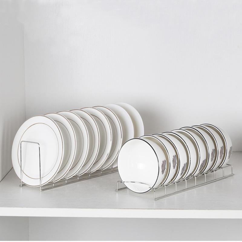不锈钢碗碟收纳神器盘子台式沥水架厨房置物架放碗架碗盘收纳托架