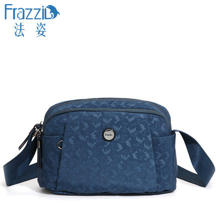 Frazzil法姿新品女包斜挎包休闲尼龙轻便单肩小包百搭妈妈帆布包