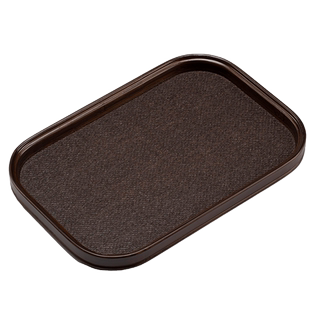 馨玉坊长方形竹制托盘日式编织席面小干泡台禅意藤编茶盘餐点盘