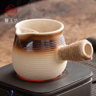2025罐罐茶围炉煮茶烤奶茶罐大容量侧把陶壶煮茶壶可干烧明火炭炉