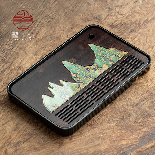 馨玉坊变色茶盘家用办公室泡茶台