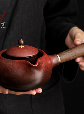 罐罐茶过滤煮茶壶围炉煮茶器套装侧把陶瓷壶电陶炉户外烤茶炉碳炉