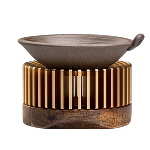 轻奢蜡烛温茶炉底座茶水加热暖茶炉餐厅煮茶烤橘子温茶器煮茶炉