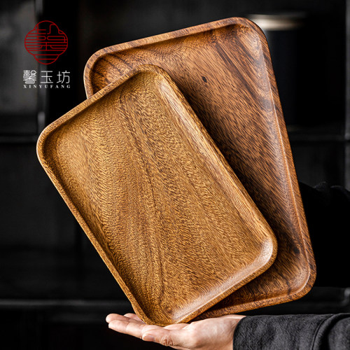 馨玉坊南美胡桃木-风帆长方托盘