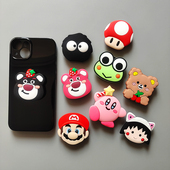 硅胶卡通气囊支架懒人神器可伸缩粘贴通用指环扣礼品定制LOGO