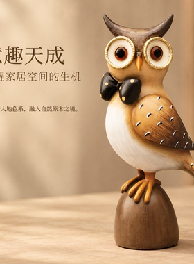 趣意长耳兔复古桌面摆件
