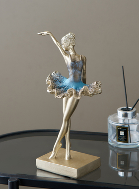 艺术芭蕾舞女孩摆件电视柜客厅玄关家居装饰品轻奢高级感小众礼物