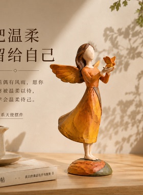 中古风vintage瑜伽少女桌面摆件卧室斗柜子咖啡馆书店民宿装饰品