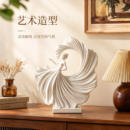 现代简约抽象树脂人物雕塑摆件