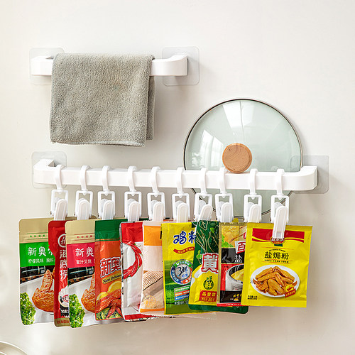 厨房袋装调料收纳神器壁挂置物架