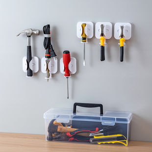 壁挂式螺丝刀收纳架锤子支架工具架存储架整理架五金配件收纳盒