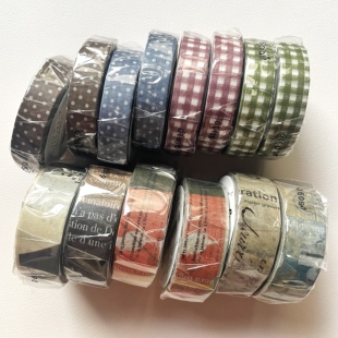 【现货】日本仓敷意匠25年新品波点格纹井上阳子拼贴 和纸胶带