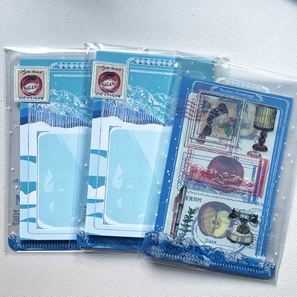 【现货】日本手纸社井上彩NAGANO限定M6便签 文件夹 A7手帐素材