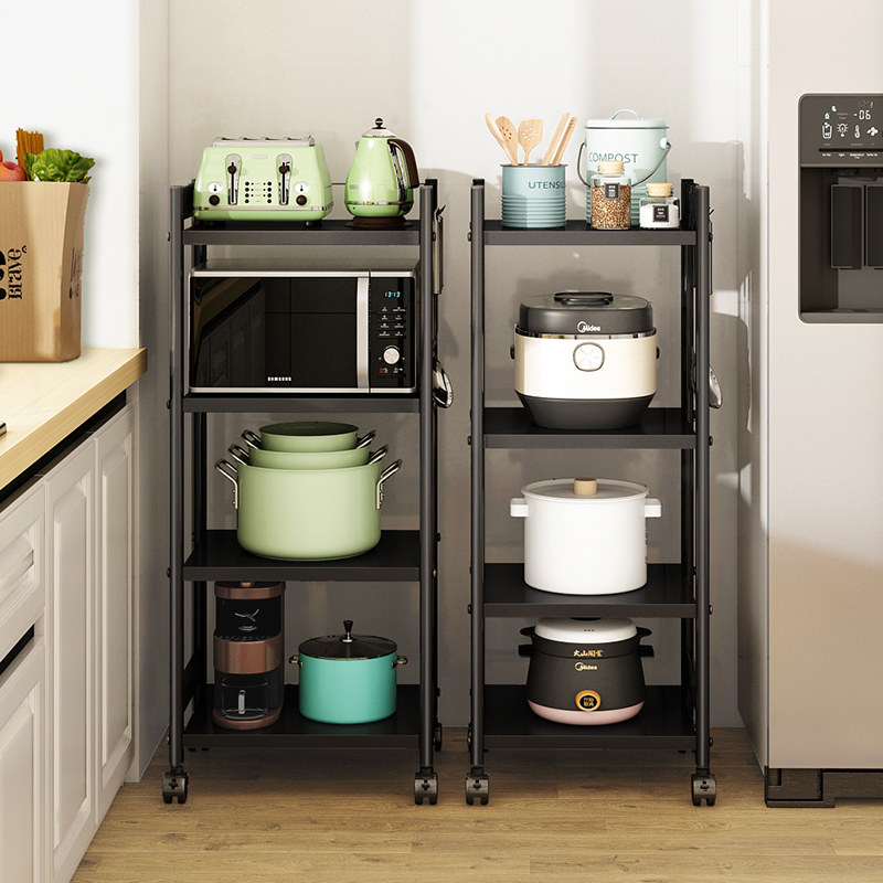 Giá đỡ nhà bếp bảo quản bánh sandwich lò vi sóng giá đỡ hộ gia đình nhiều lớp đồ lặt vặt thiết bị nhỏ giá đỡ kệ bếp mặt đá mini kệ nhà bếp