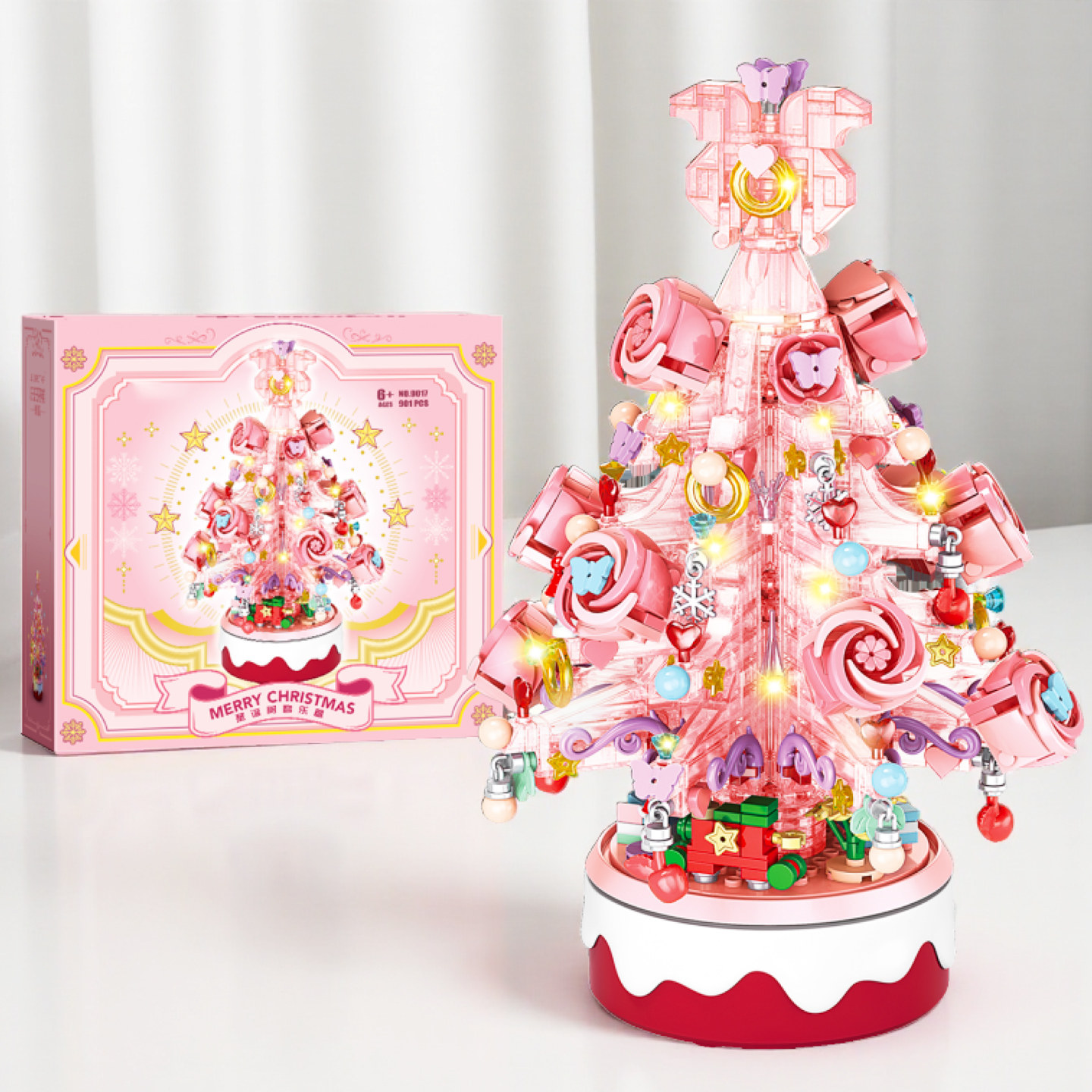 儿童diy圣诞树益智力拼装积木玩具成人拼图6一12岁圣诞节礼物女生,玩具/童车/益智/积木/模型,拼图/拼板,淘宝优惠券,粉丝福利购,淘宝优惠卷