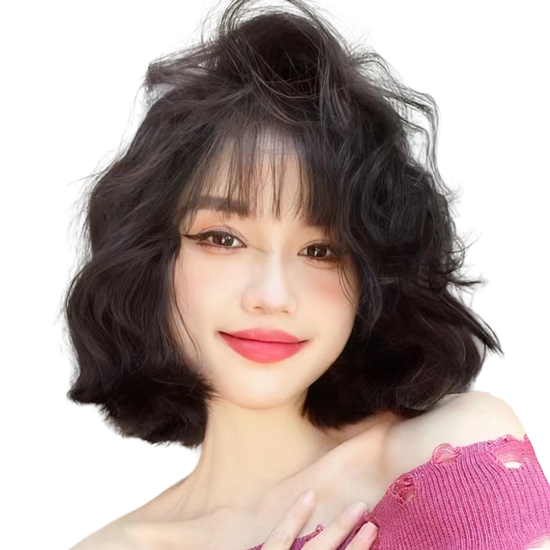 羊毛卷自然减龄真发全真人发